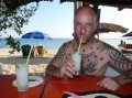 Ein eiskalter Magarita nach einem langen harten Tag als Krad-Abenteurer.