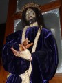 Jesus arg geschunden, man achte auf die Hände