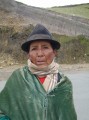 Schäferin in den Bergen Ecuadors